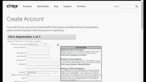How to Create Citrix cloud account