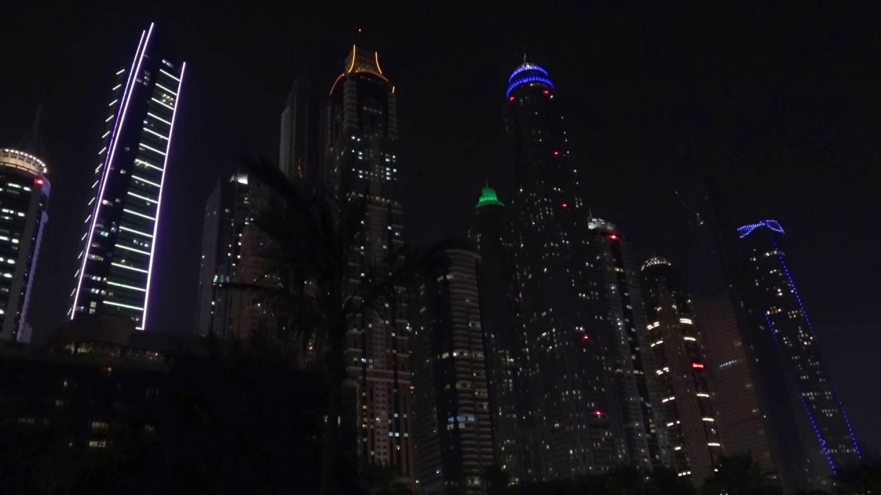 Dubai Skyline At Night