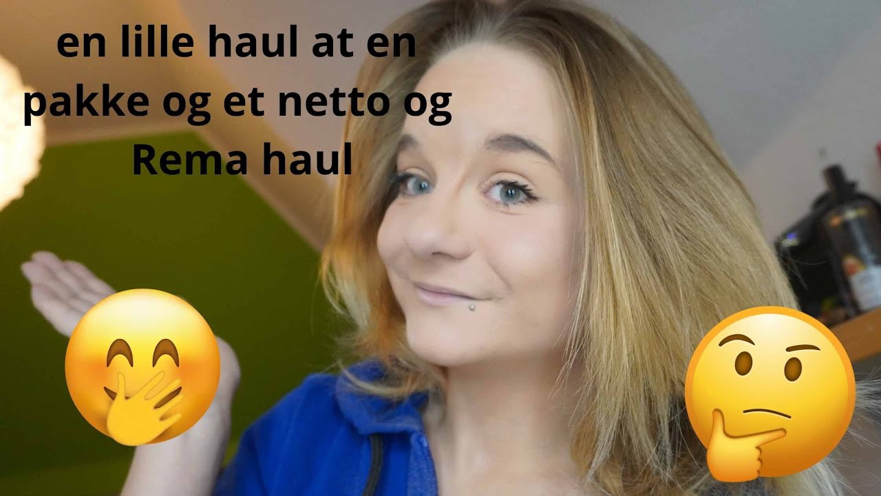 en lille haul at en  pakke og et netto og Rema haul