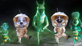 картинка: Белка и Стрелка: Тайны космоса 🌙 Флаги и сардельки (30 серия) 💥 Развивающий мультфильм для детей