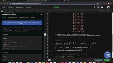 Python Tutorial [Eng] - Geeks for Geeks - Pythagorean Triplet, using Pythagorean Triples (Medium)