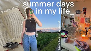 summer days💌 how to have fun by yourself, self care, knitting a pinterest top &amp; life update