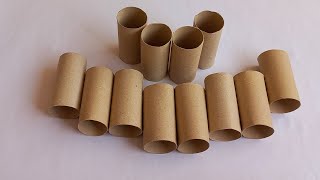 So cute! see what I did with toilet paper rolls and old tray ...........