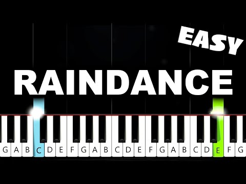 Dave - Raindance (ft. Tems) - Easy Piano Tutorial