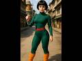 ROCK LEE MUJER Jumps Out of the Anime – Real Life #shorts