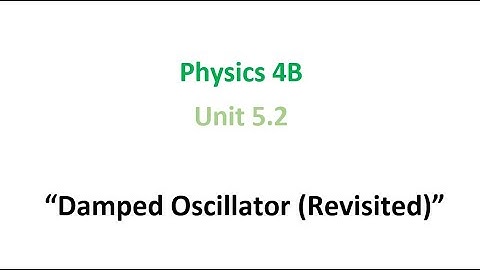 Revisiting the Damped Oscillator Circuit