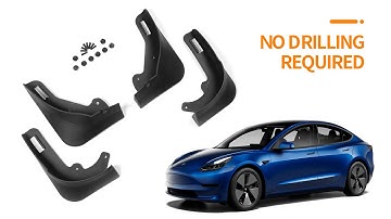 The install video of Tesla Model Y wheel mud guards
