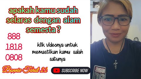 TANDA SESEORANG SUDAH SELARAS DENGAN ALAM SEMESTA ?