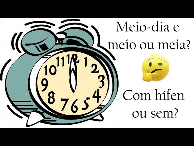 O correto é dizer meio dia e meia ou meio dia e meio?