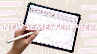 COLLEGE ORGANIZATION | setting up my iPad | planning for the new semester | digital organization