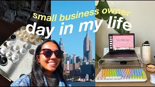 small business owner day in my life vlog // feeling sick, new shipping products, trying wholesale screenshot 3