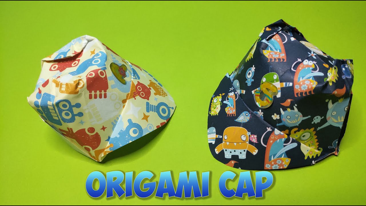 Origami Cap Easy Origami Tutorial YouTube