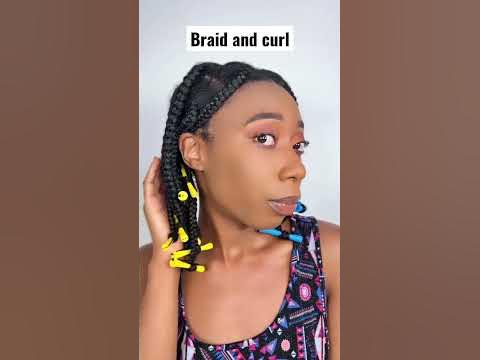  Braid and curl - YouTube