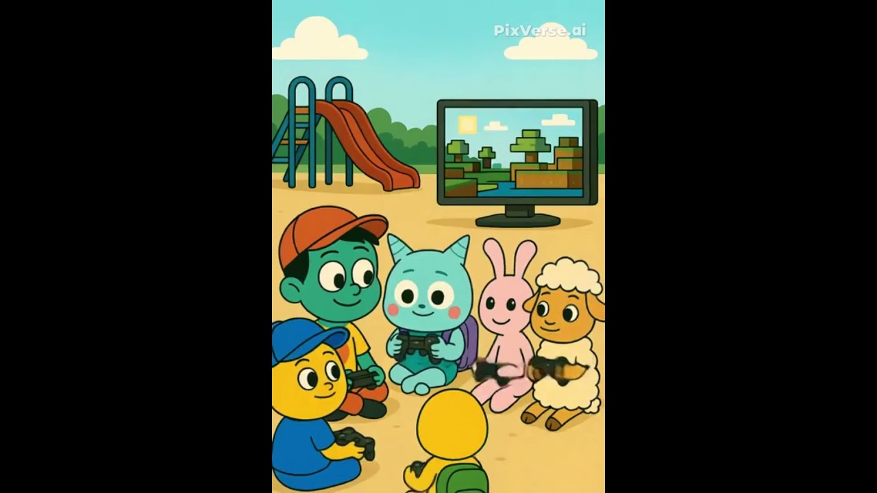 🎉 Himo, Bimo, Billy, Filly, Kippy & Piffy Play Together on the Playground! 🛝✨  