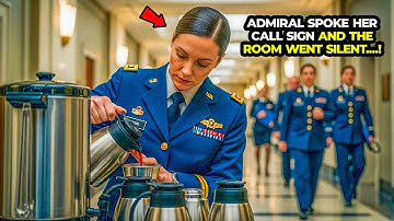 She Was Just Serving Coffee — Until the Admiral Said Her Call Sign and the Whole Room Froze