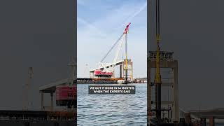 Gov. Moore highlights the progress happening with the Key Bridge Rebuild project #maryland