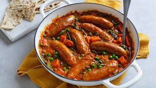 Slow Cooked Butter Chicken Sausages