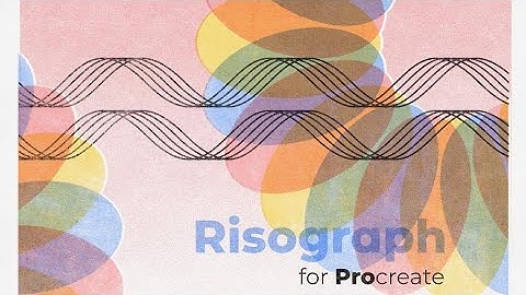 Procreate Brush Set: Risograph for Procreate