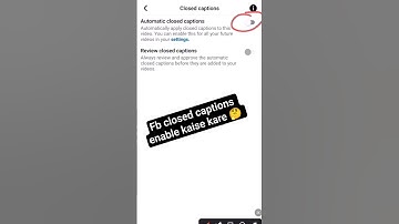 Fb closed captions enable kaise kare 🤔 #shinekanti #facebookviral #videoviralシ