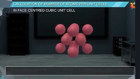 Number of atoms present in different Unit Cells Sc, BCC, FCC