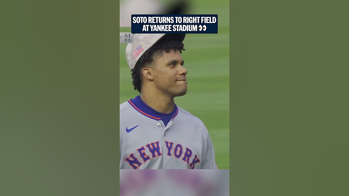 Soto is relishing his return to Yankee Stadium 🍿