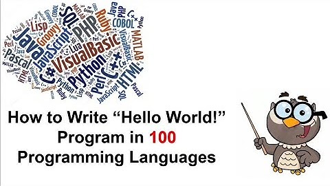 Hello World Program in 100 Programming Languages