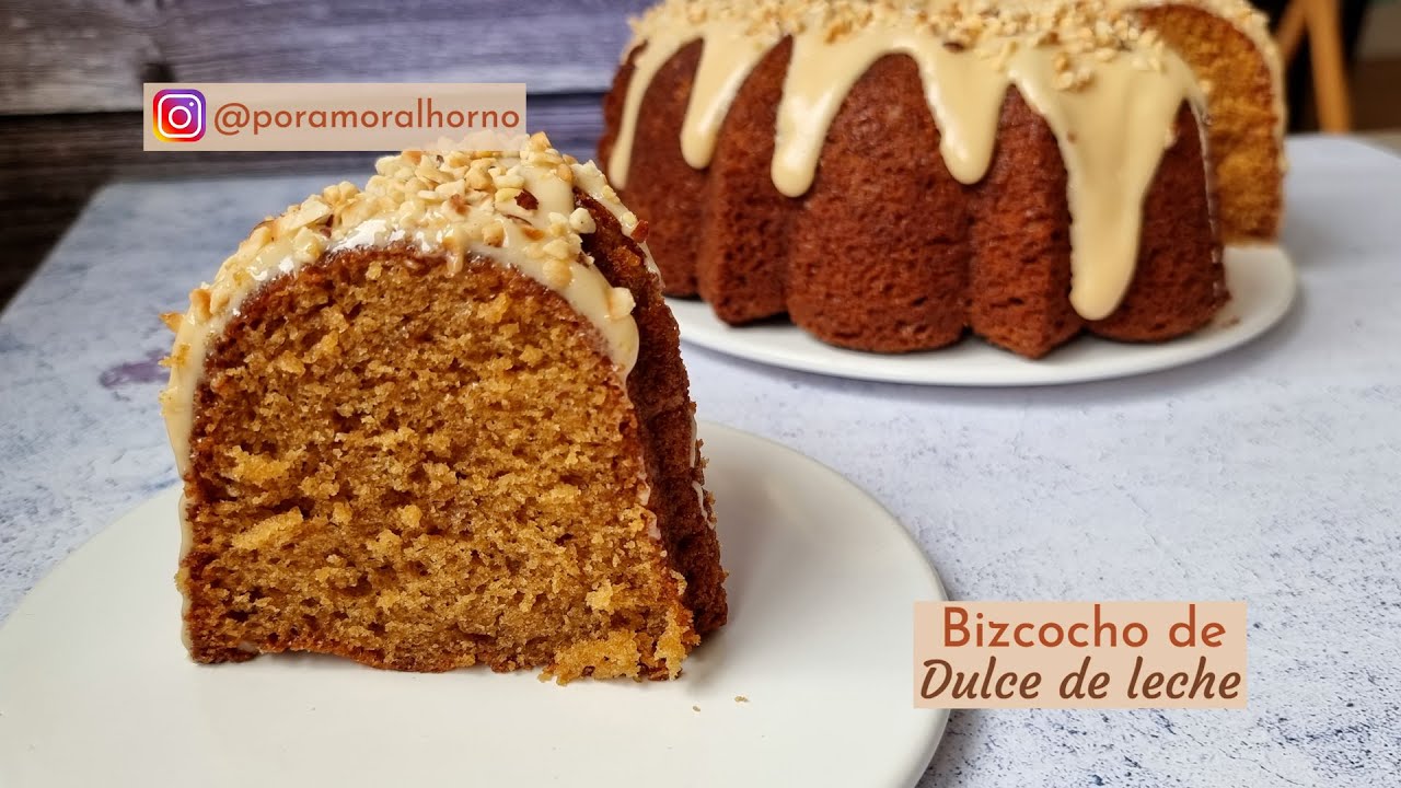 Bizcocho de dulce de leche (Arequipe, manjar o Cajeta)