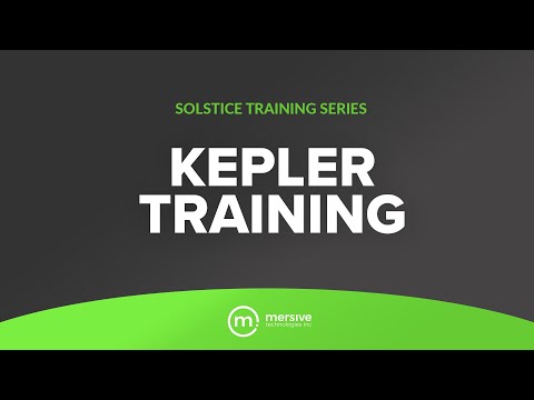 Mersive Kepler Training