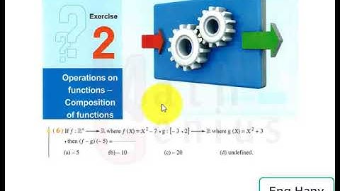 حل مسائل كتاب المعاصر الترم الاول ثانية ثانوىunit1lesson 2 exercise2Operations composition-functions