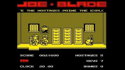 Joe Blade 128k (2019 1-3 AY SFX Editions) Walkthrough, ZX Spectrum
