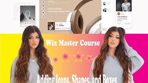 Wix Master Course Adding Icons, Shapes, and Boxes Part 8.