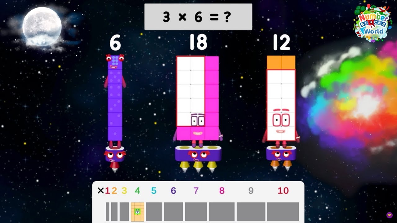 Numberblocks World: Learn 6 Times Table Fast & Fun for Kids - YouTube