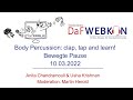 Bewegte Pause: Body Percussion – clap, tap and learn @ online