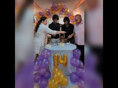 Hero Sudheer Babu Son Charith 14th Birthday Celebration Video - YouTube