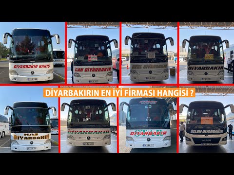 Diyarbakır’da ki 8 Firmanın Otobüslerini İnceledim - Firmalar Hakkında Bilgiler - En İyisi Hangisi ?