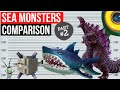 Biggest sea monsters  size comparison  part 2