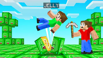 Minecraft BUT The Entire World Is JELLY LUCKY BLOCKS!