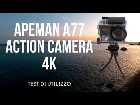 APEMAN A77 ACTION CAMERA 4K  test di utilizzo 