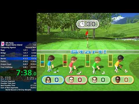 Wii Party - Game Board Island Speedrun In 20:15