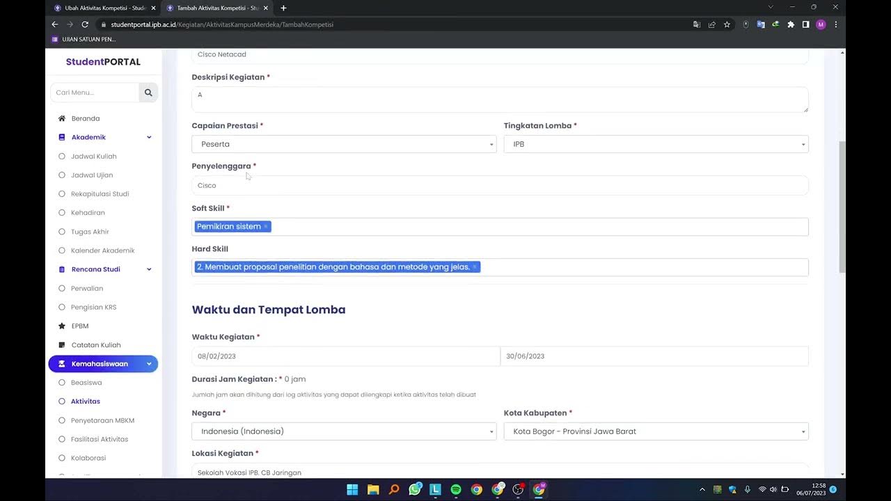 Cara Nambahin Jam di Log Aktivitas untuk Aktivitas MBKM. - YouTube