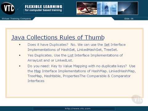 VTC Player   Advanced Java Programming Java SE 7, Rules of Thumb