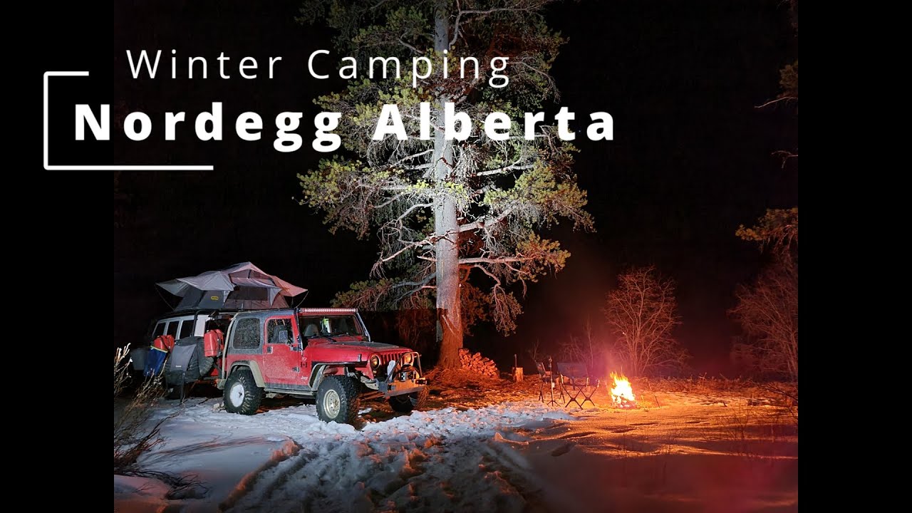 New Nordegg Winter Camping