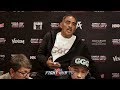 ABEL SANCHEZ SNAPS AT REPORTER FOR SAYING CANELO DIDN'T RUN
