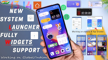 New Stable MIUI 14 System Launcher Update with Fully Premium Widget & Super Folder Support for MIUI