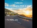 Forgiveness is an important step towards healing yourself.