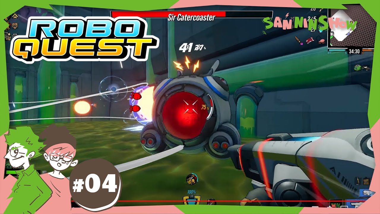 #4 "お試し"サクッとローグライトハイスピードFPS【Roboquest(ロボクエスト)】ぺちゃんこ　ｗ/鉄塔