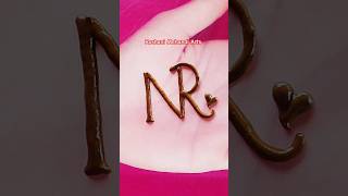 N💞R couple letter mehandi tattoo #henna #mehndidesign #mehandi #hennadesign #shortvideo