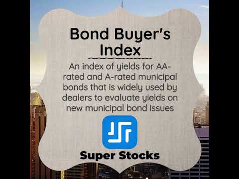 Video: Ano ang index ng Bond Buyer?