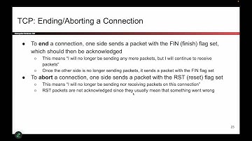 [Networking3, Video 12] TCP Teardown - FIN and RST