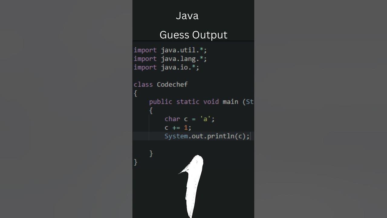 Guess the output of this Java code. - YouTube